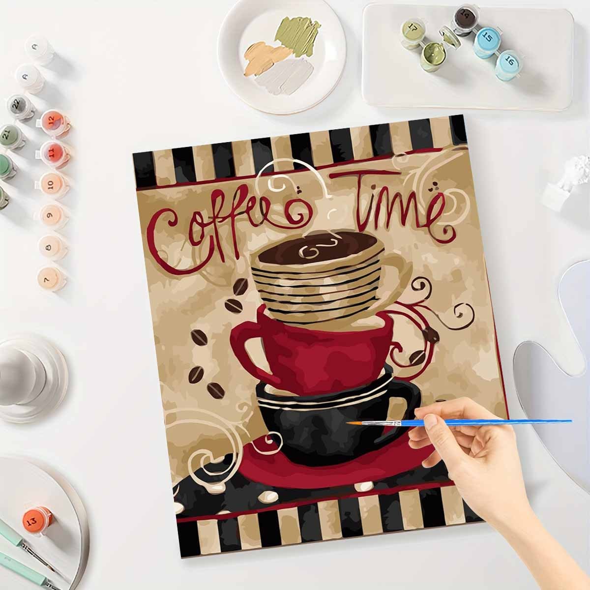Art Craft Letter A - Paint By Numbers Kit for Adults
