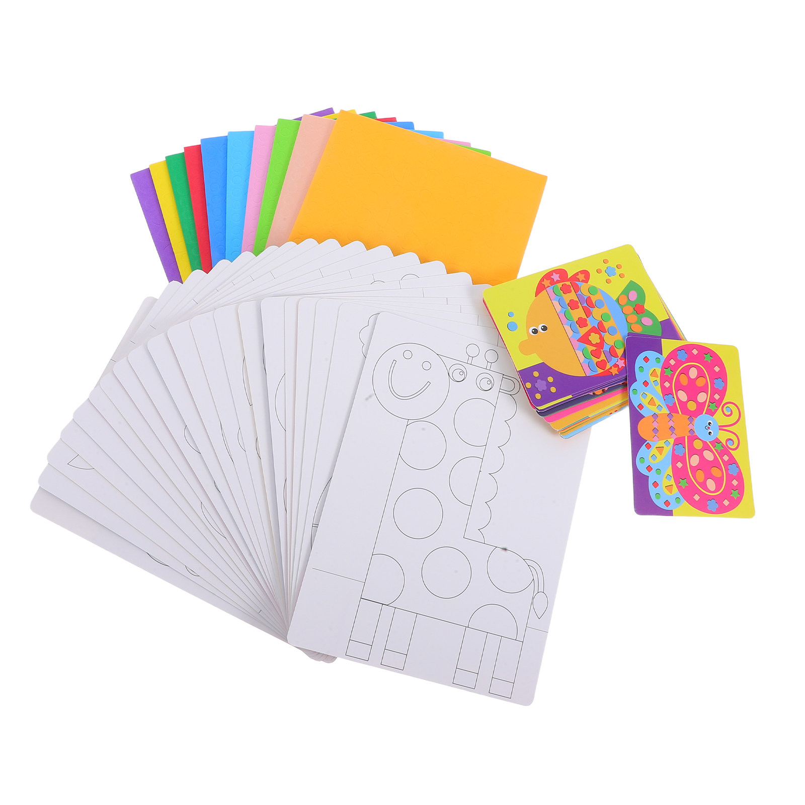 Art Craft Activities For Preschoolers - 1Set Vibrant 3D Eva Animal Sticker