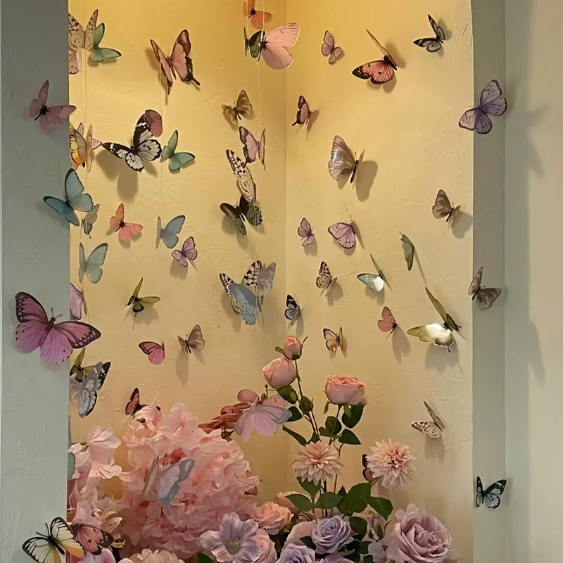 Art Craft Earth Day - 12pcs 3D Butterfly Wall Stickers DIY
