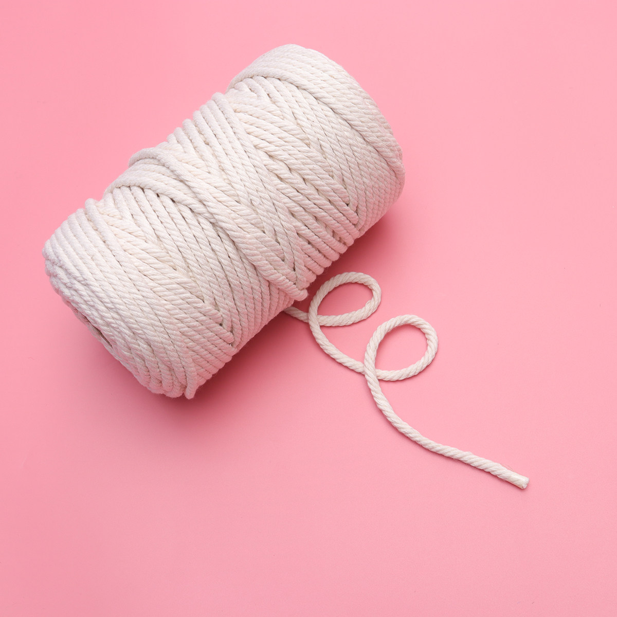 Macrame Cord Cotton - 100M Natural Cotton Rope 5Mm Unbleached