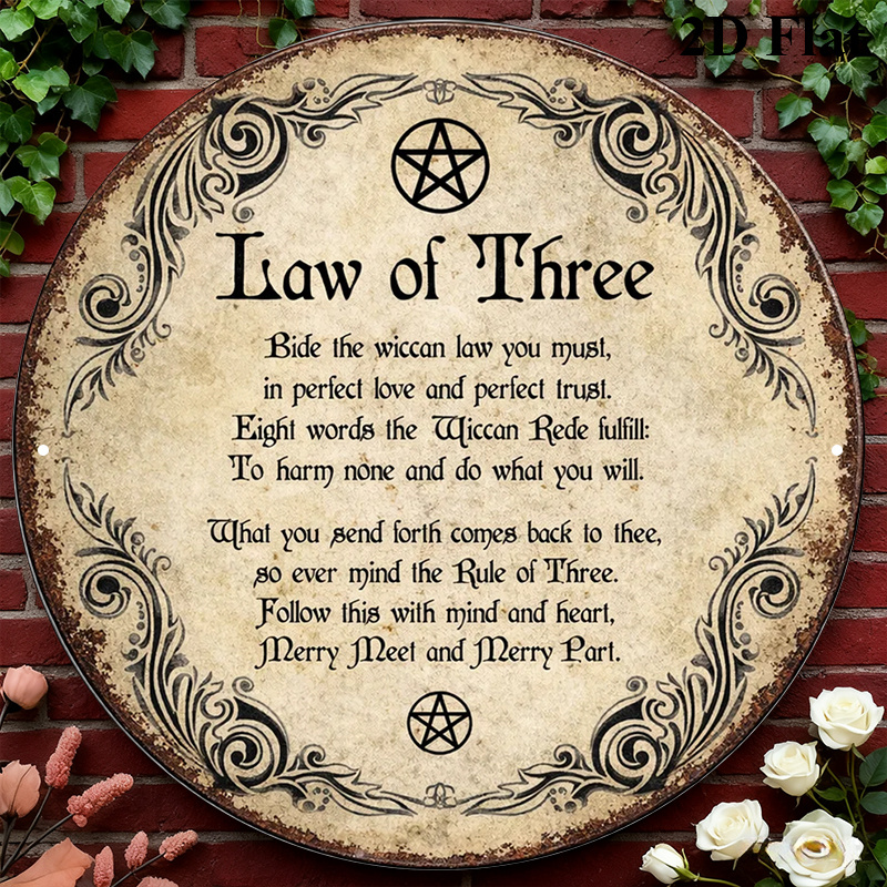 Art & Craft Photos - CIFBUY Vintage Wicca Triple Goddess Aluminum