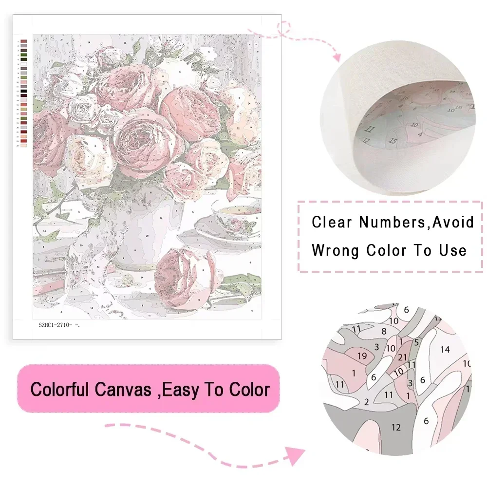 Paint By Numbers Kit for Adult - Art Craft Letter A 评论和价格