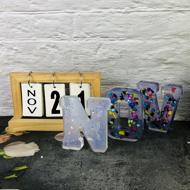 Large Silicone Molds for Casti - Art Craft Letter A 评论和价格