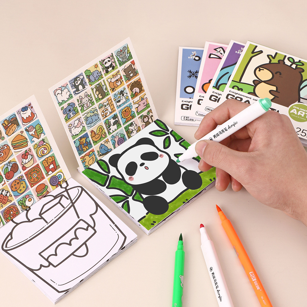Cartoon Handy Coloring Book 25 - Art Craft Notebook 评论和价格