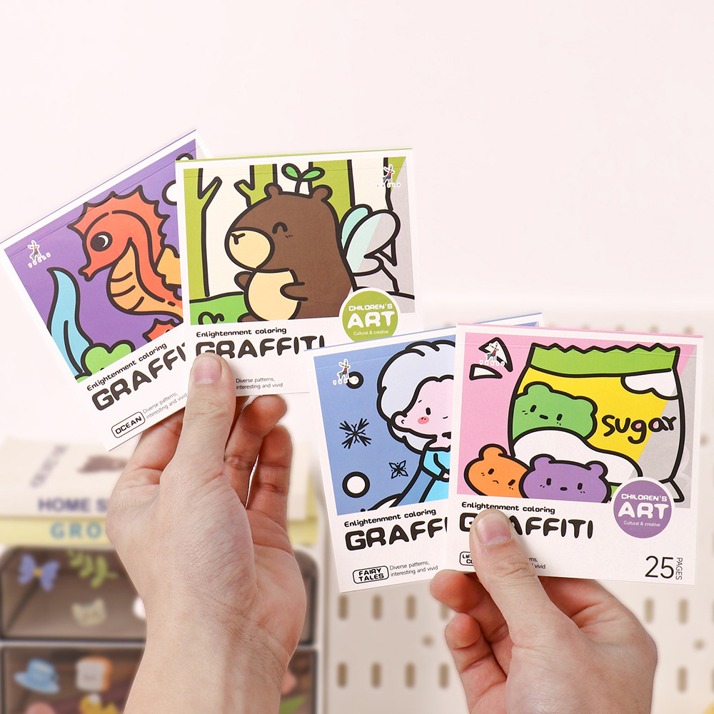 Cartoon Handy Coloring Book 25 - Art Craft Notebook 评论和价格