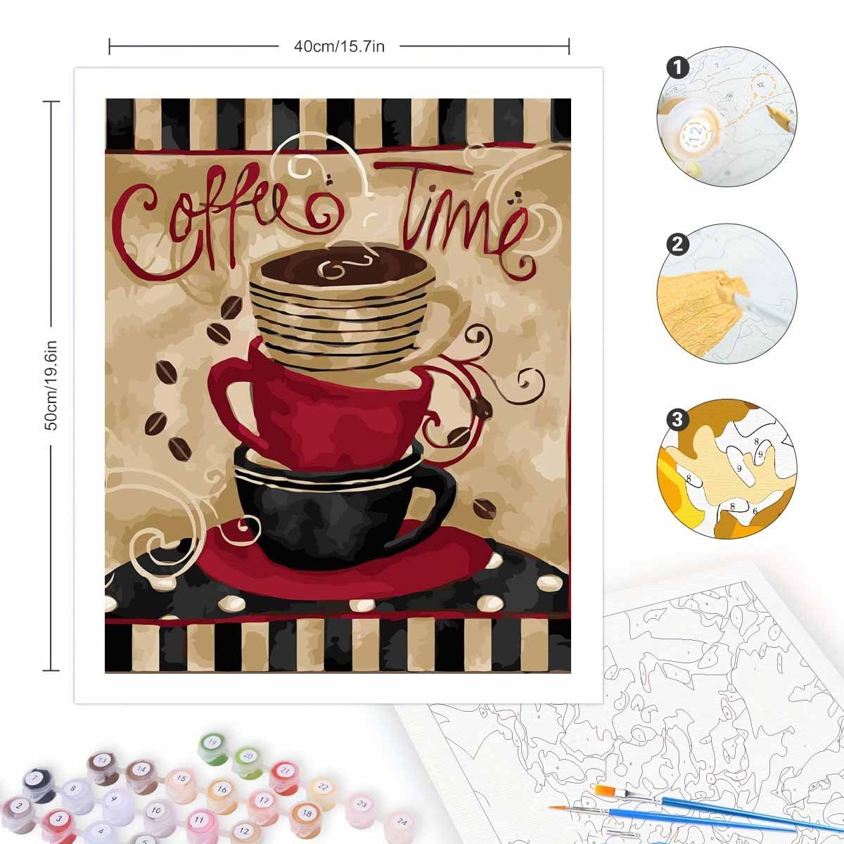 Paint By Numbers Kit for Adult - Art Craft Letter A 评论和价格