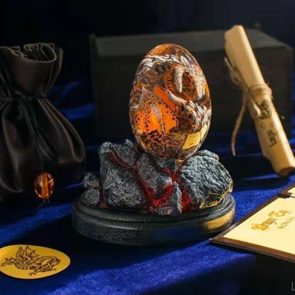 Lava Dragon Egg Statue With St - Art Craft Easter 评论和价格