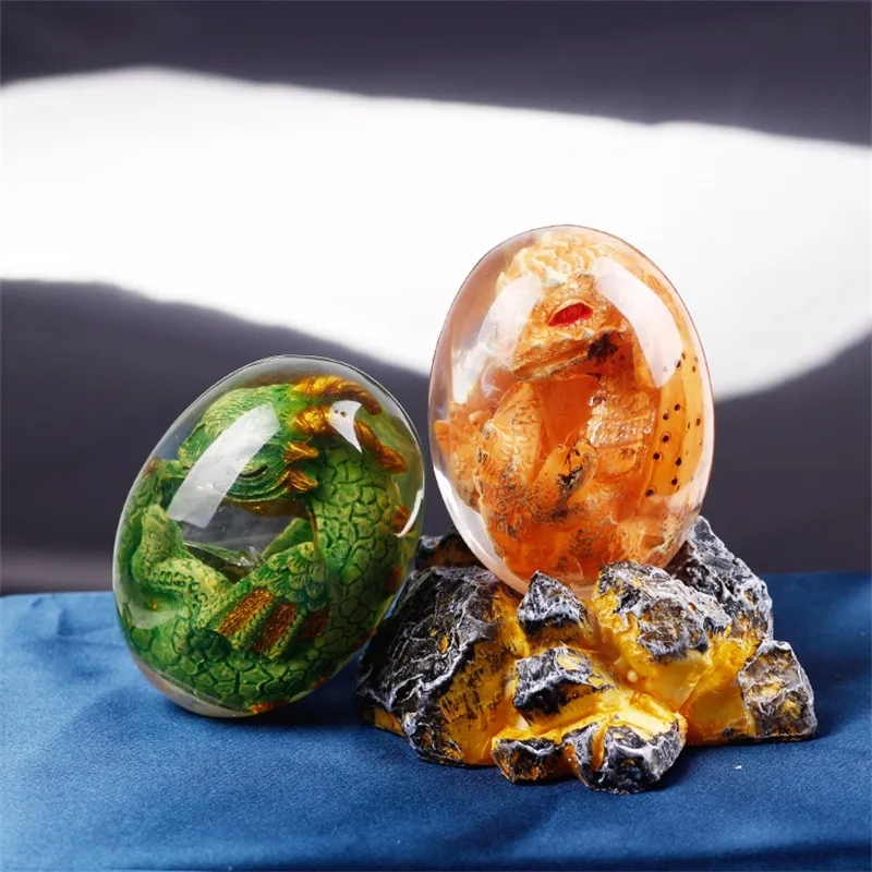 Lava Dragon Egg Statue With St - Art Craft Easter 评论和价格