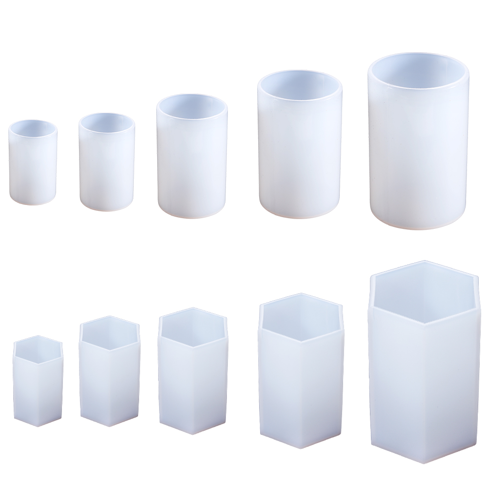 Cylinder Silicone Mold Hexagon - Art Craft Table 评论和价格