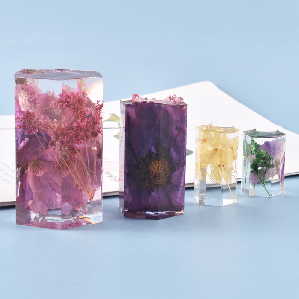 Cylinder Silicone Mold Hexagon - Art Craft Table 评论和价格