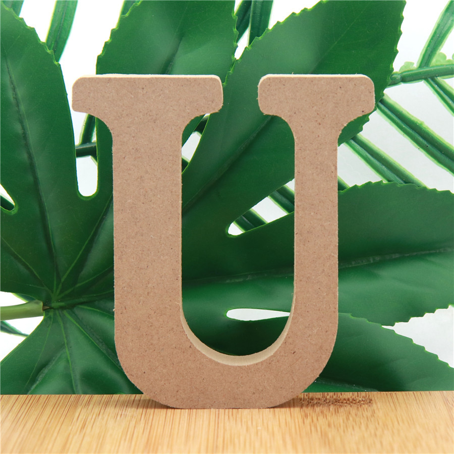 1pc 10cm Wood Color Wooden Let - Art Craft Letter A 评论和价格