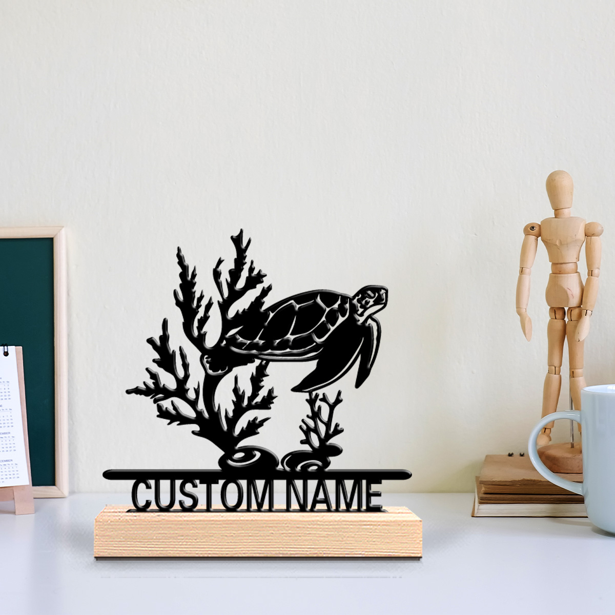 1pc Abstract Sea turtle Custom - Art Craft Letter A 评论和价格
