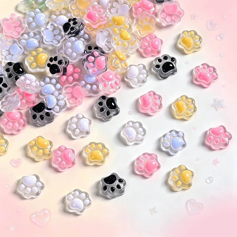 50Pcs Cute Cat Paws Ladybug Bu - Art Craft Ladybug 评论和价格