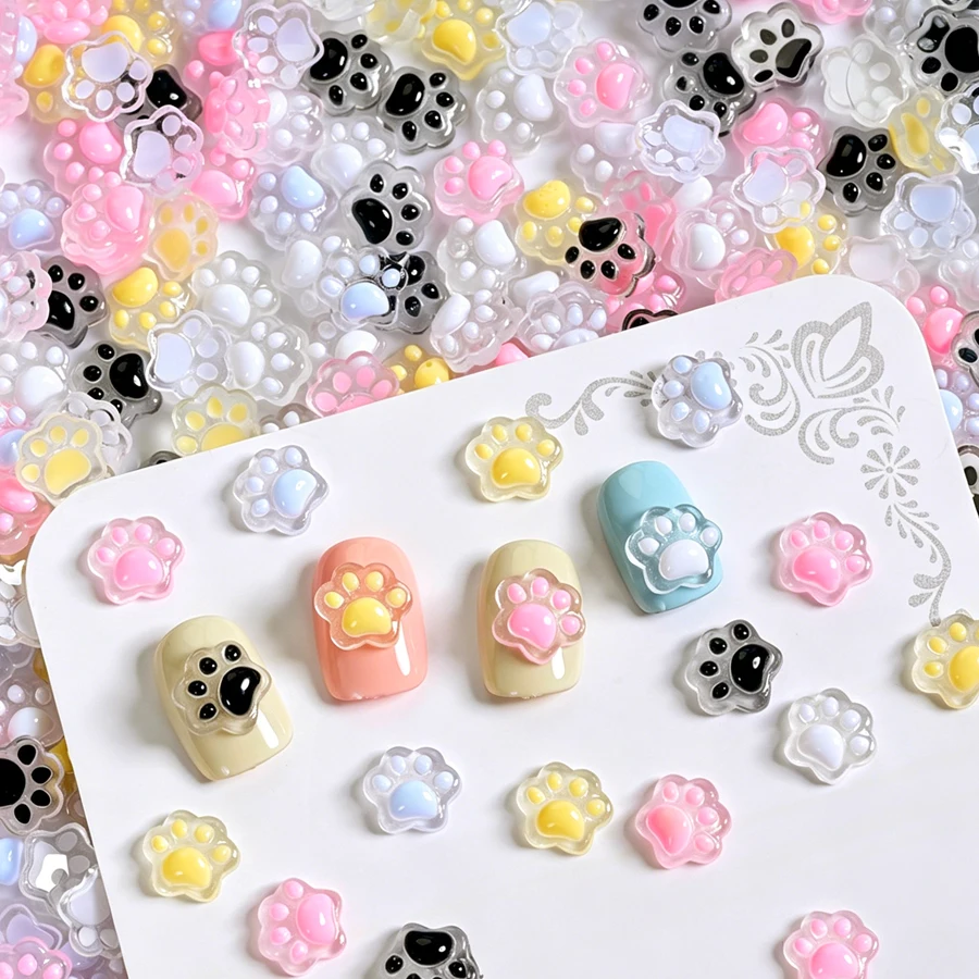 50Pcs Cute Cat Paws Ladybug Bu - Art Craft Ladybug 评论和价格
