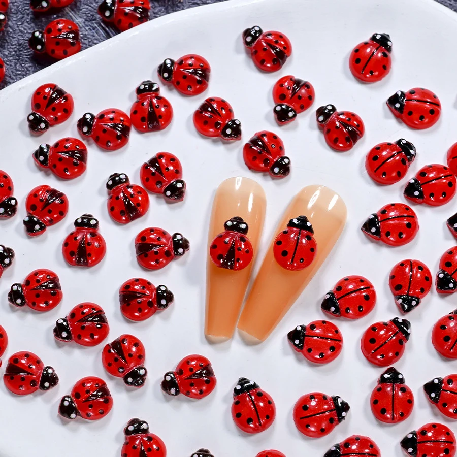50Pcs Cute Cat Paws Ladybug Bu - Art Craft Ladybug 评论和价格