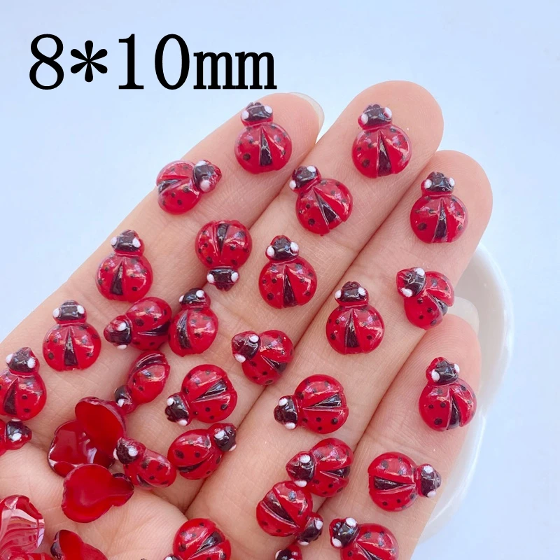 50Pcs New nail art accessories - Art Craft Ladybug 评论和价格