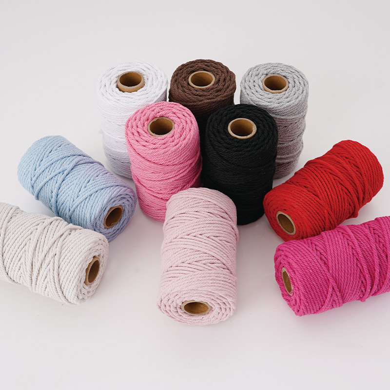 3mm Natural & Colorful Core-Sp - Macrame Cord Cotton 评论和价格