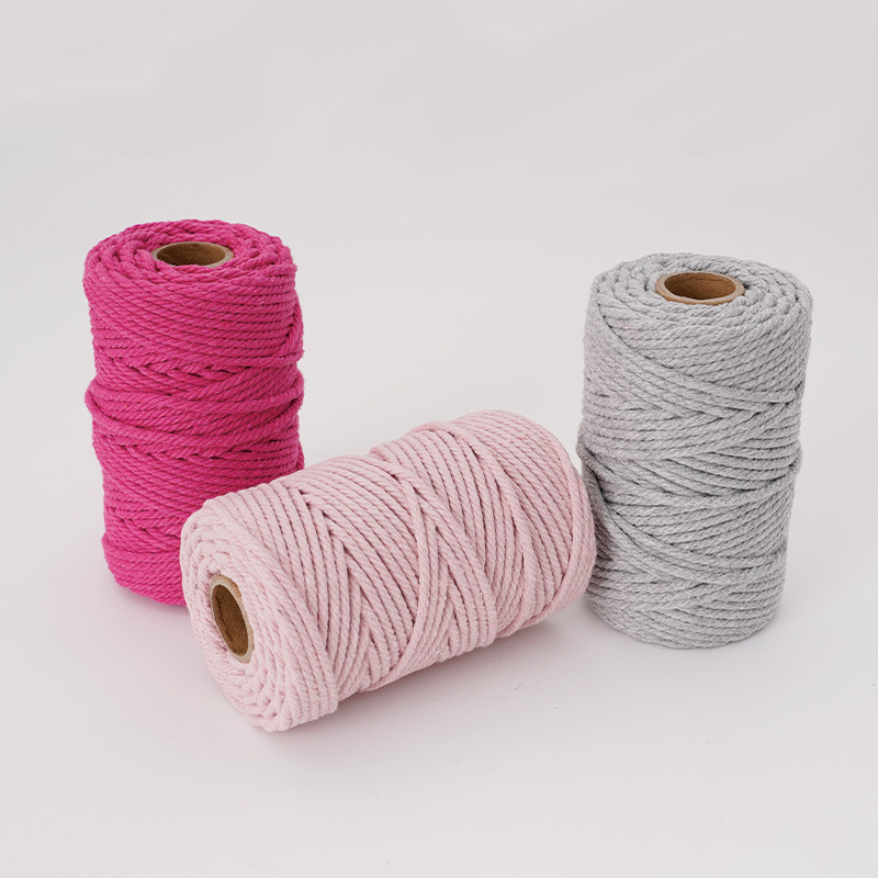 3mm Natural & Colorful Core-Sp - Macrame Cord Cotton 评论和价格