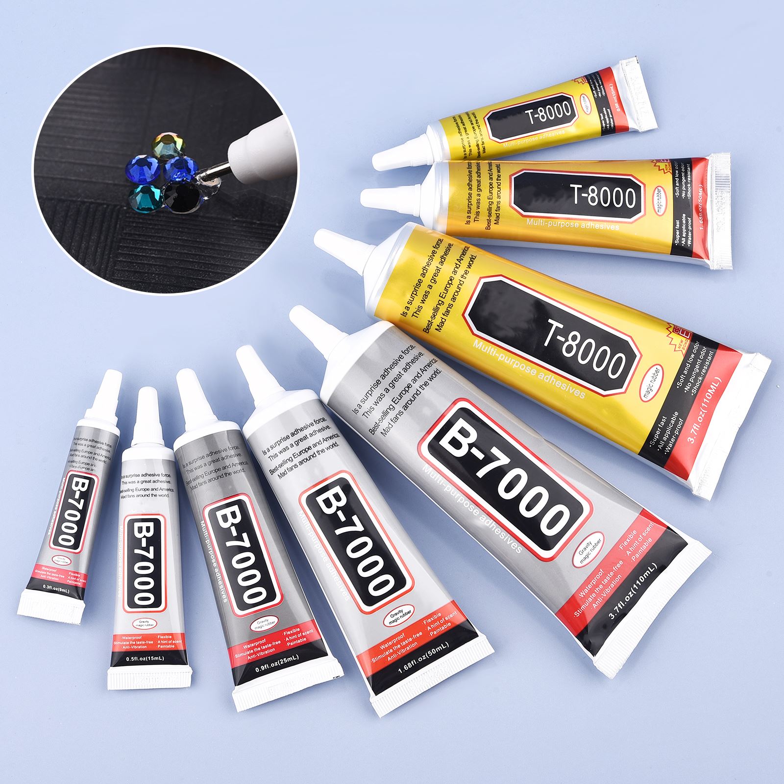 9/15/50/110ml B-7000 Glue T-80 - Art Craft Glue 评论和价格