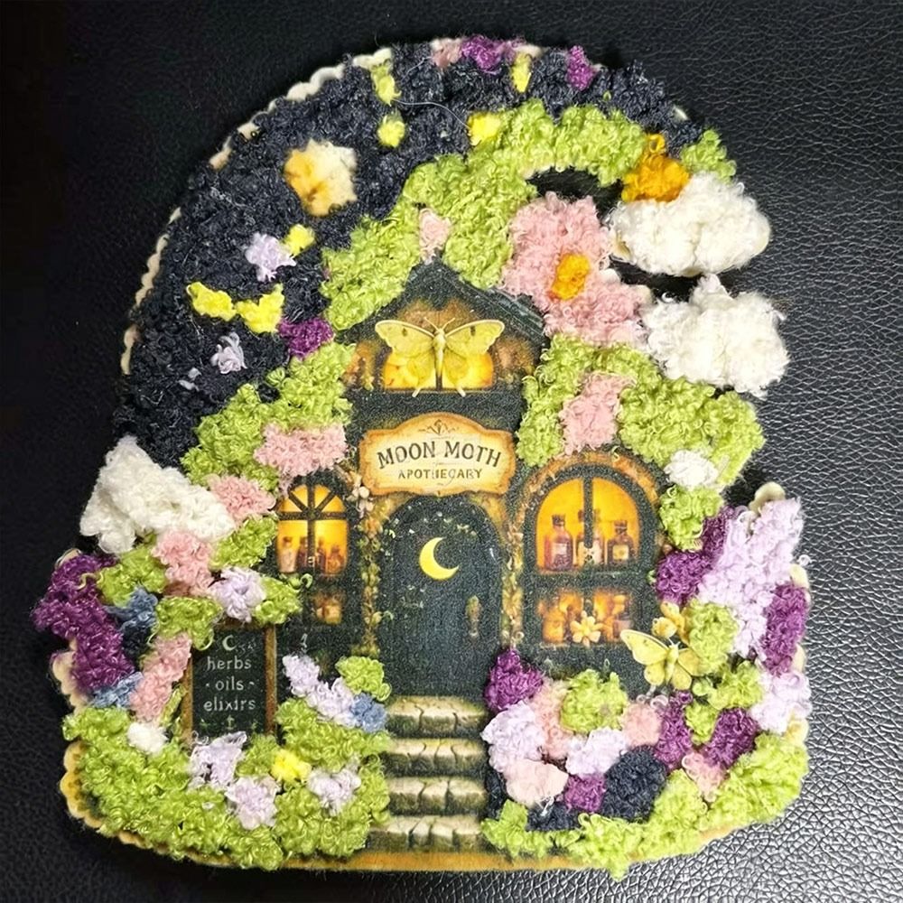 Whimsical Village 3D Fabric Po - Art Craft Village 评论和价格