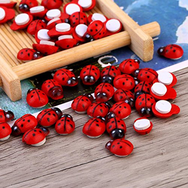 100pcs Self-adhesive Mini Refr - Art Craft Ladybug 评论和价格