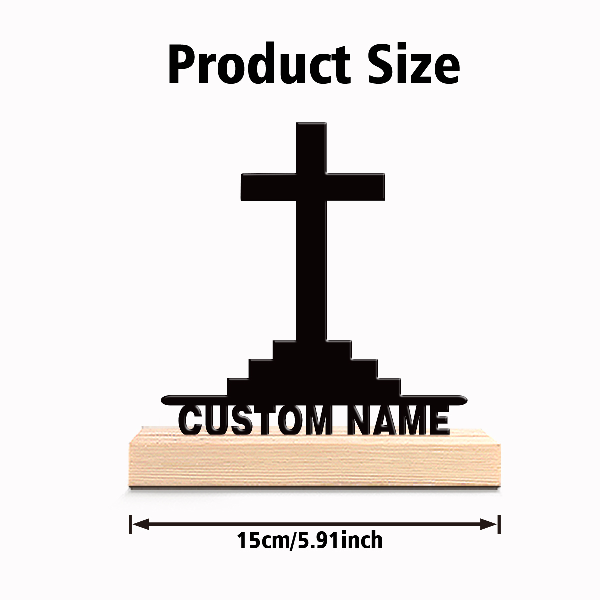 1pc Simple Holy Cross Custom T - Art Craft Table 评论和价格