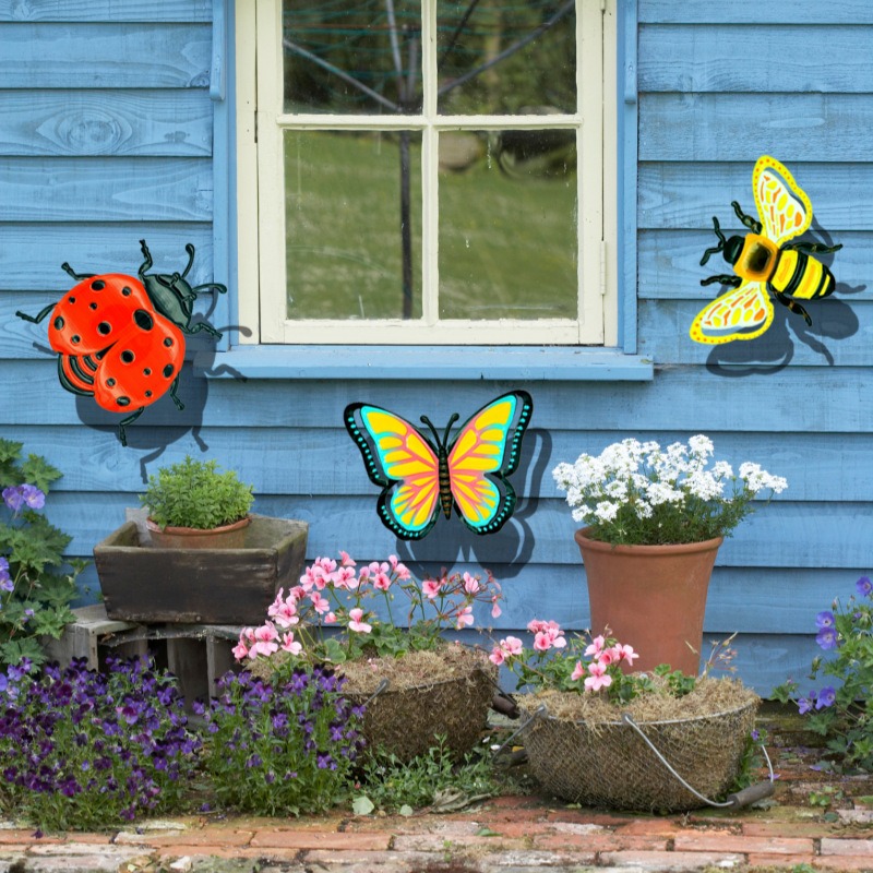 3PCS Butterfly Iron Crafts Hom - Art Craft Ladybug 评论和价格