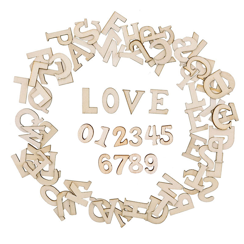 100pcs Wood English Alphabet D - Art Craft Letter A 评论和价格