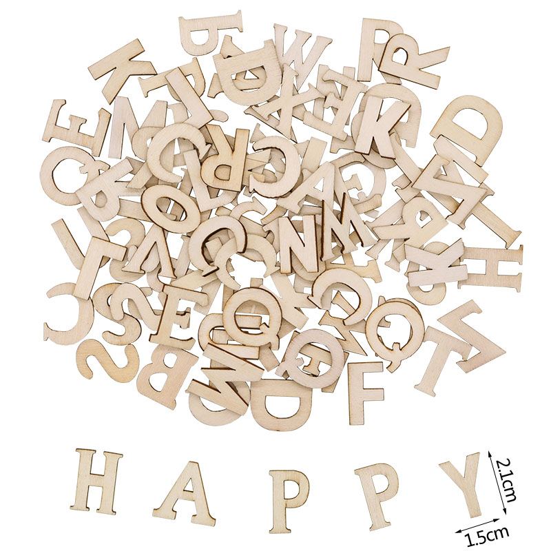 100pcs Wood English Alphabet D - Art Craft Letter A 评论和价格