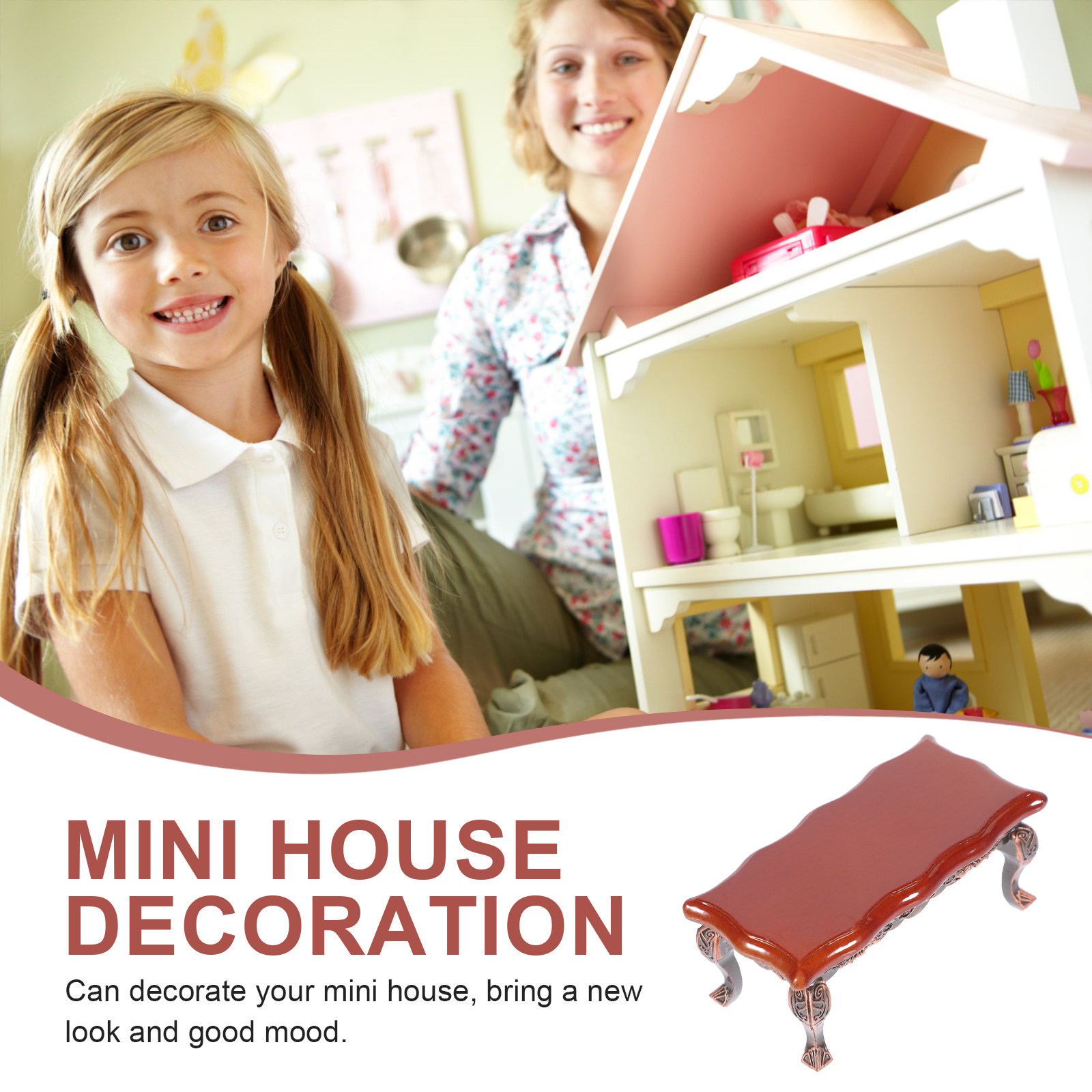 Miniature Rectangular Wooden T - Art Craft Table 评论和价格