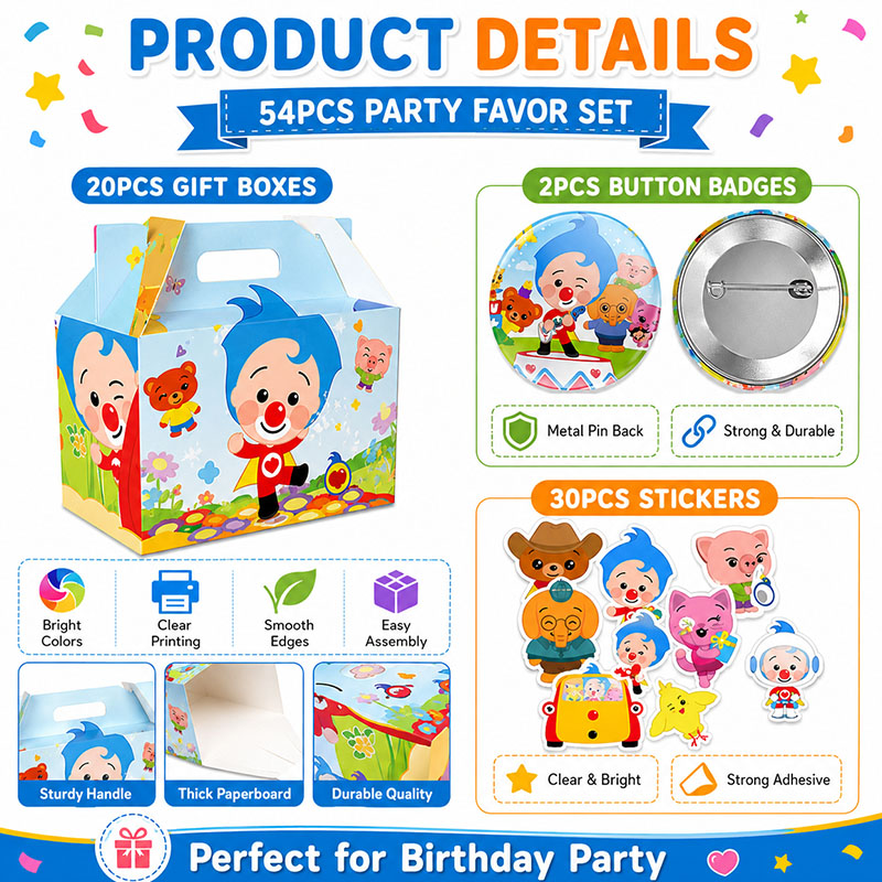 Clown Cartoon Pattern Paper Bo - Art Craft Earth Day 评论和价格