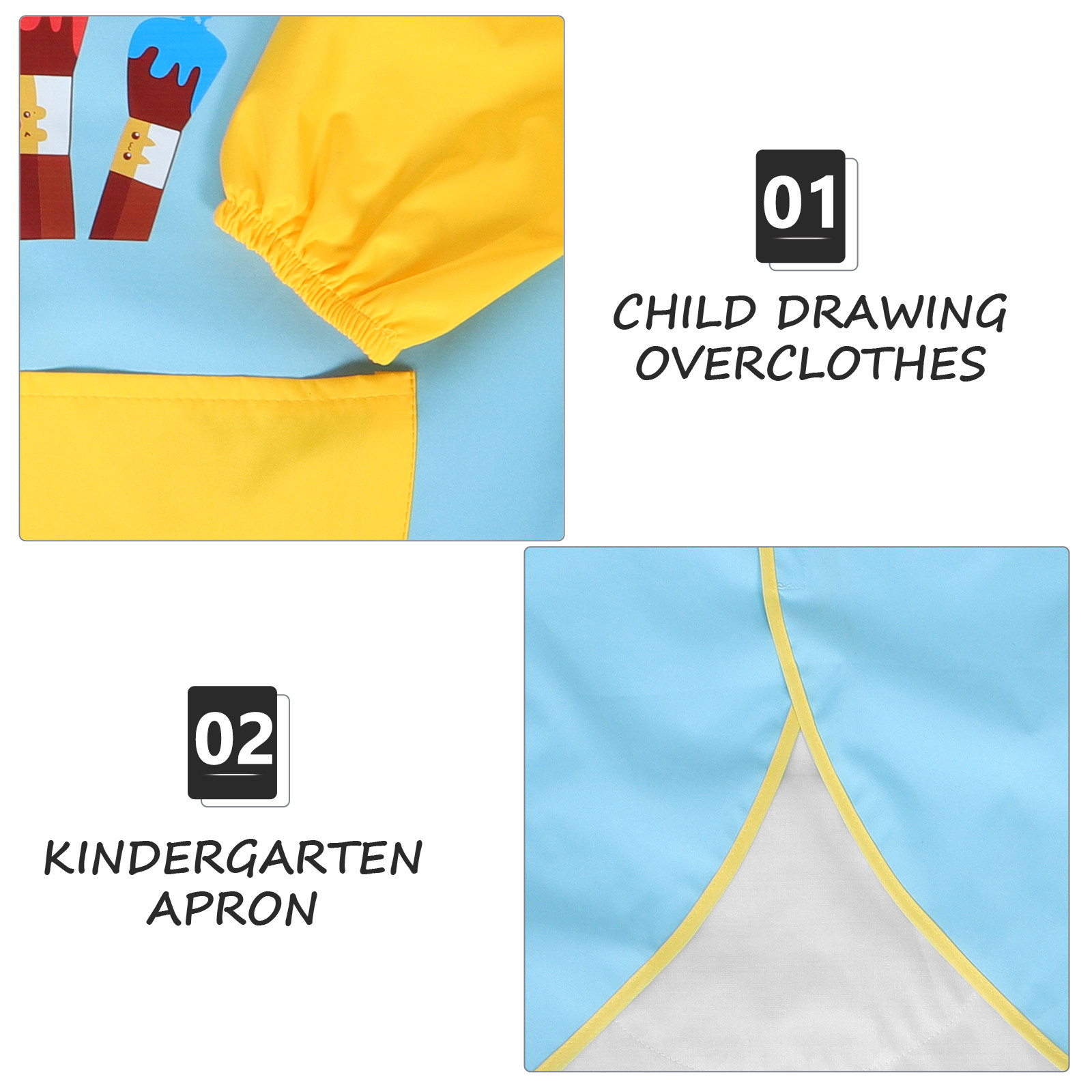 Kids Waterproof Painting Smock - Art Craft Activities For Preschoolers 评论和价格