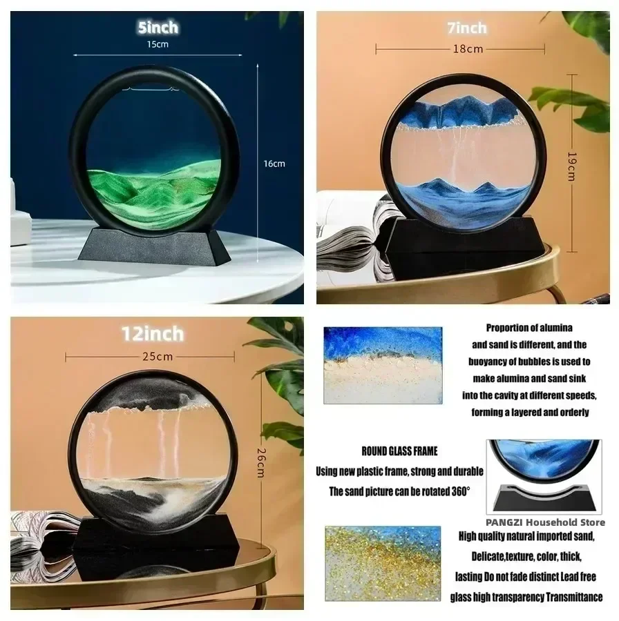 3D Moving Sand Art Picture Rou - Art Craft Earth Day 评论和价格