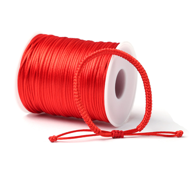 2mm Red Nylon Cord Thread for  - Macrame Cord Cotton 评论和价格