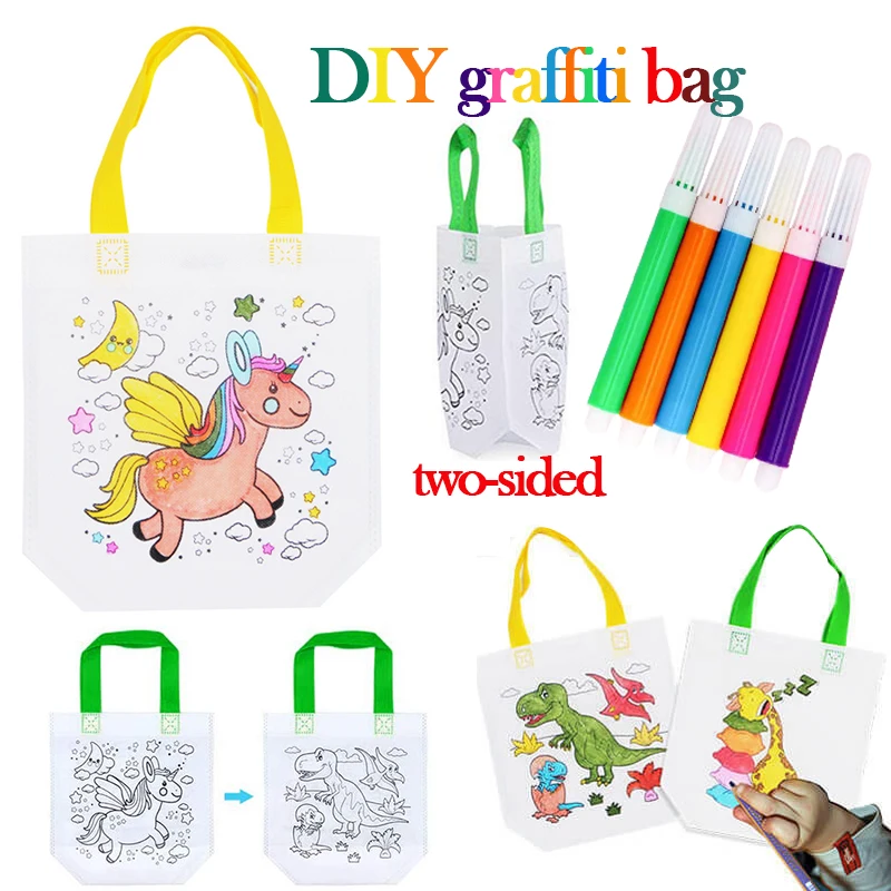 1-10pcs Sets DIY Graffiti Bag  - Art Craft Notebook 评论和价格