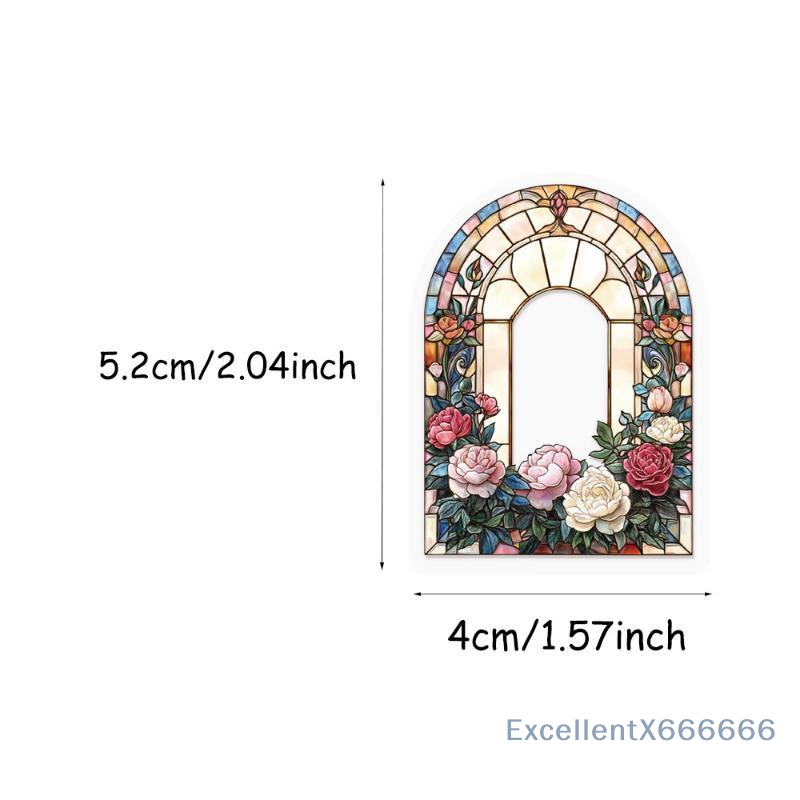 50Pcs Vintage Floral Stickers  - Art Craft Notebook 评论和价格