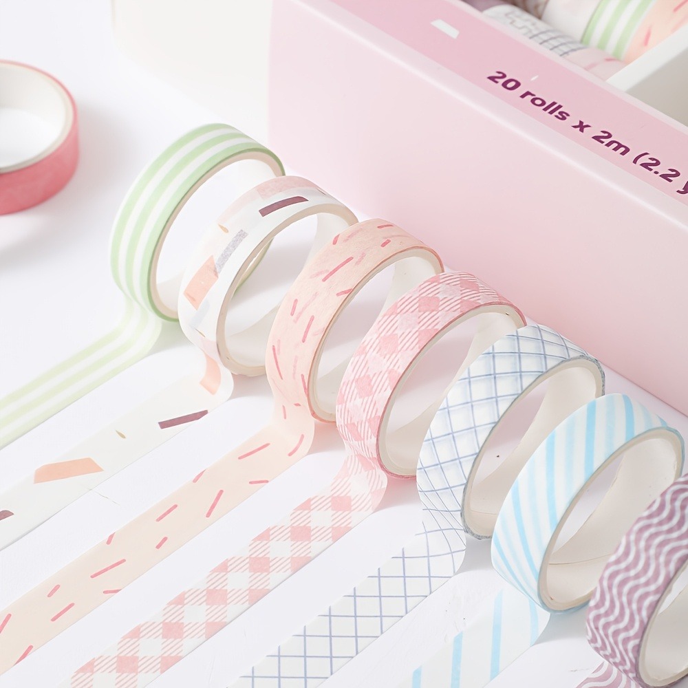 20 Rolls of Macaron Tape, 0.4i - Art Craft Notebook 评论和价格