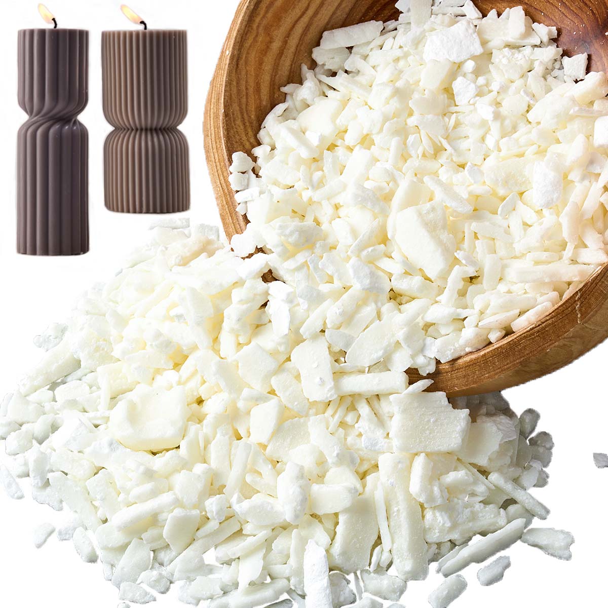 1 Pounds Pure White Soy Wax Fo - Candle Making Wax 评论和价格