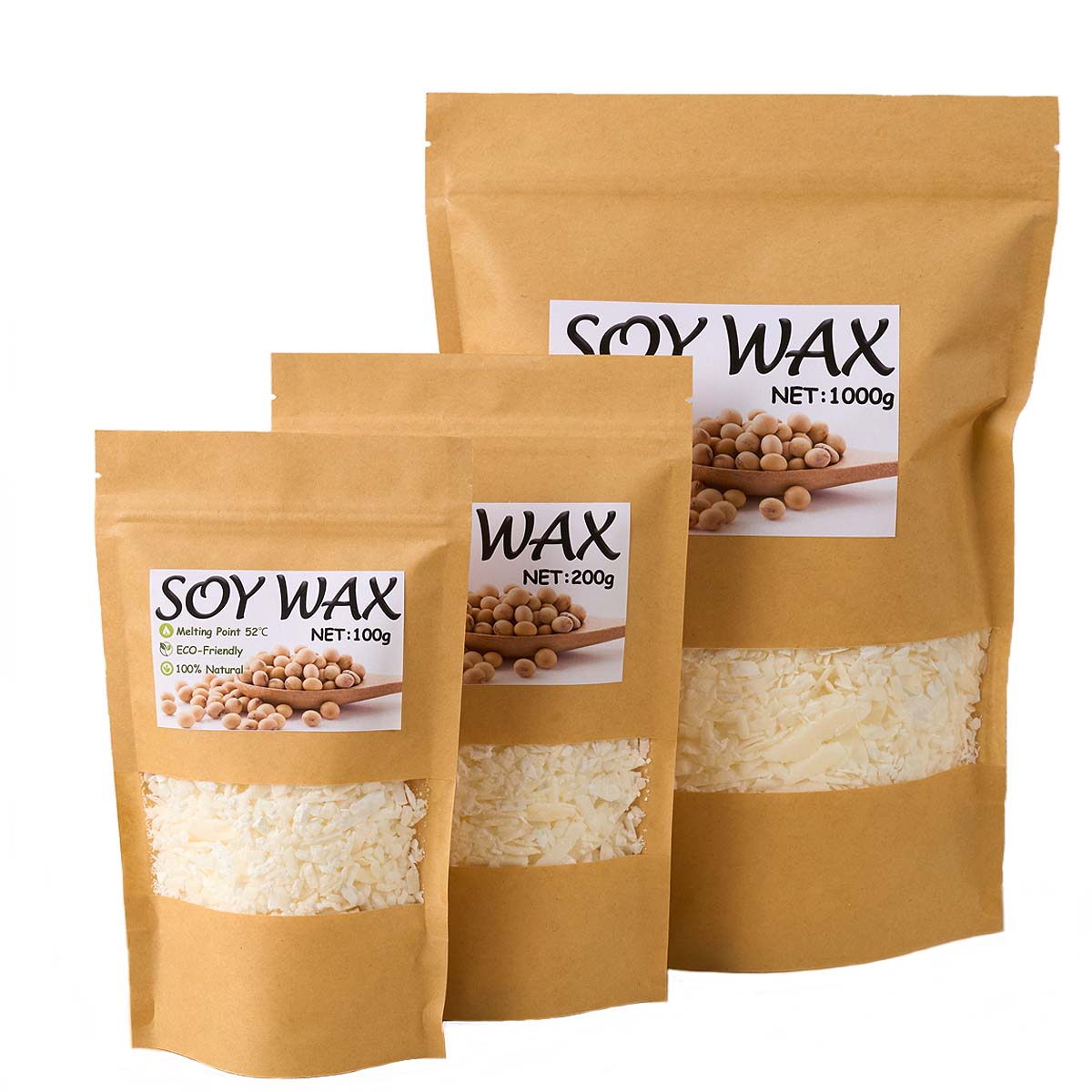 1 Pounds Pure White Soy Wax Fo - Candle Making Wax 评论和价格
