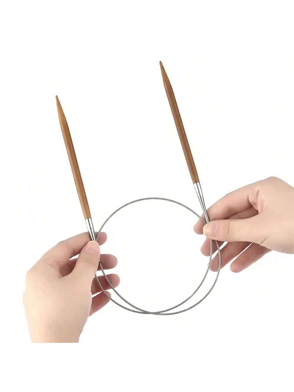 1Pcs 3.0-10mm Natural Bamboo C - Knitting Needle Circular 评论和价格