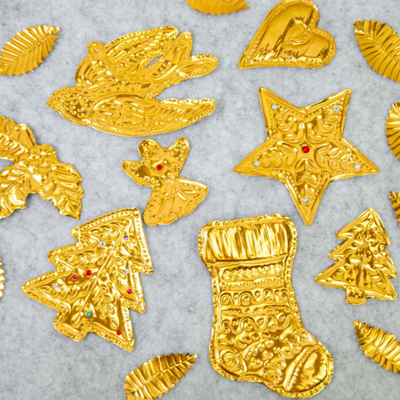 DIY Gold Foil Art Relief Chris - Art Craft In Paper 评论和价格