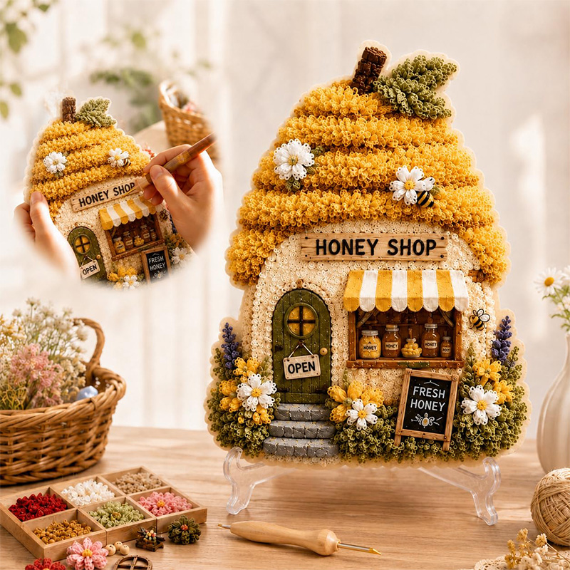 3D Mushroom House Poke Art DIY - Art Craft And 评论和价格