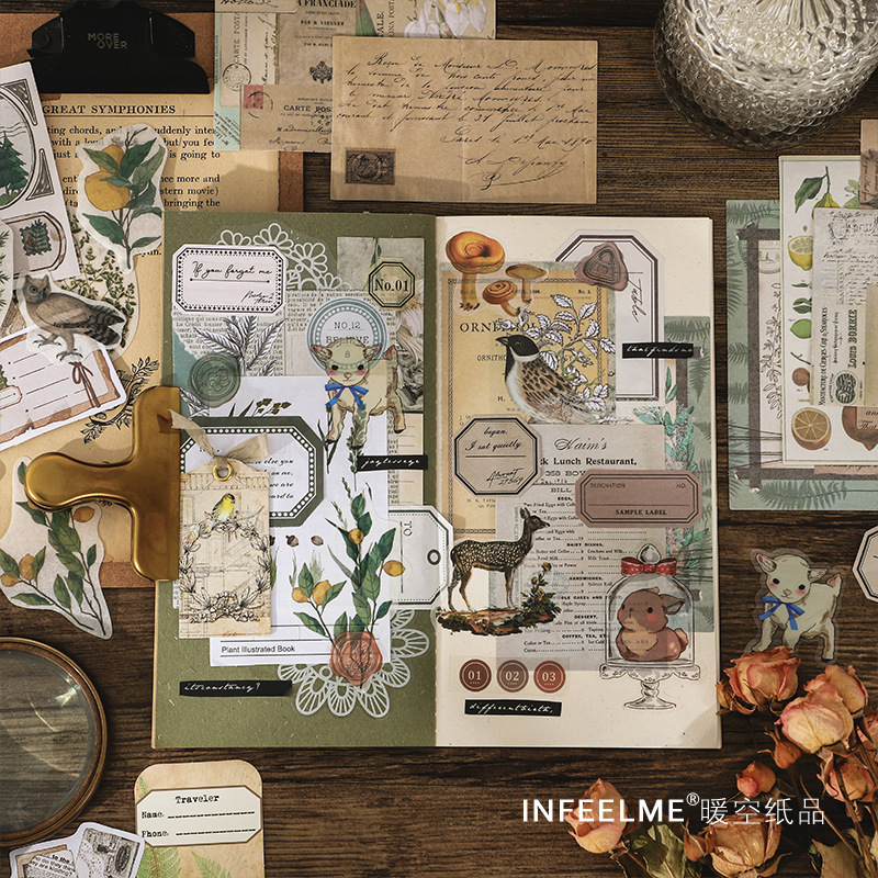 1pack/260pcs Vintage Literary  - Art Craft Notebook 评论和价格