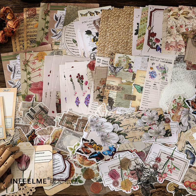 1pack/260pcs Vintage Literary  - Art Craft Notebook 评论和价格