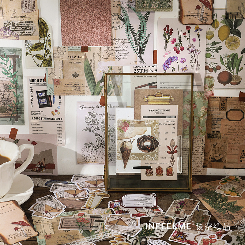 1pack/260pcs Vintage Literary  - Art Craft Notebook 评论和价格
