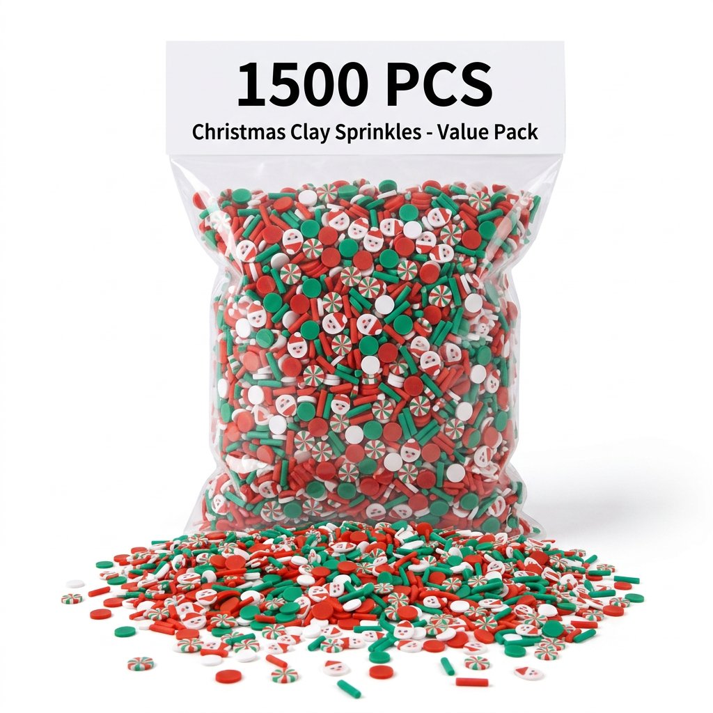 1500pcs Christmas Clay Sprinkl - Art Craft Earth Day 评论和价格