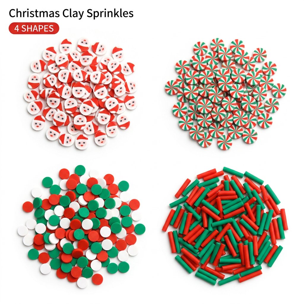1500pcs Christmas Clay Sprinkl - Art Craft Earth Day 评论和价格