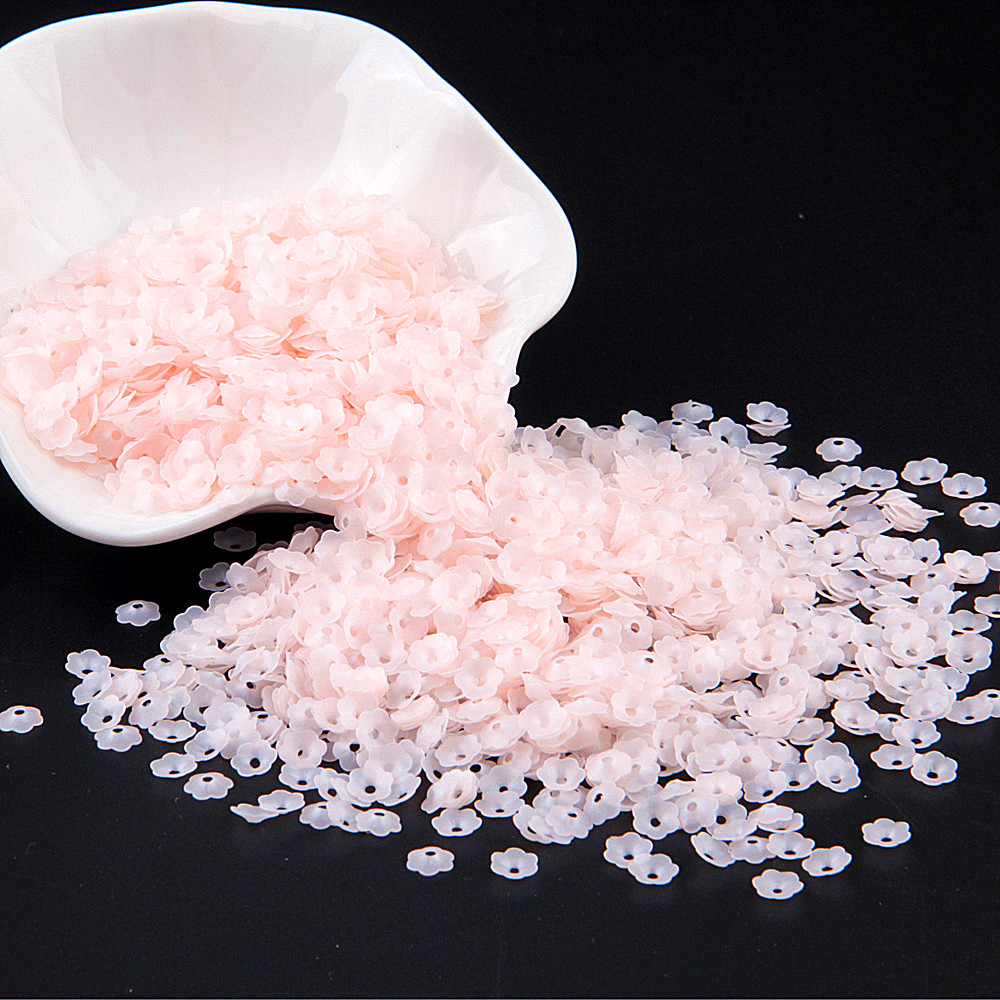 Matte Pink Flower Sequins 6mm  - Art Craft Cup 评论和价格