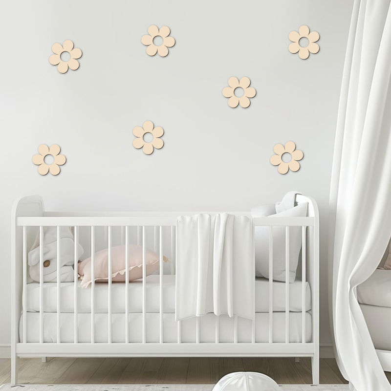 Wooden Flower Wood Cutouts Flo - Art Craft 2 Year Olds 评论和价格