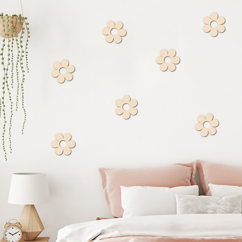 Wooden Flower Wood Cutouts Flo - Art Craft 2 Year Olds 评论和价格